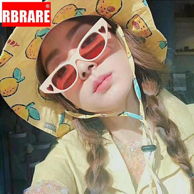 RBRARE винтажные маленькие солнцезащитные очки кошачий глаз Женские Ретро