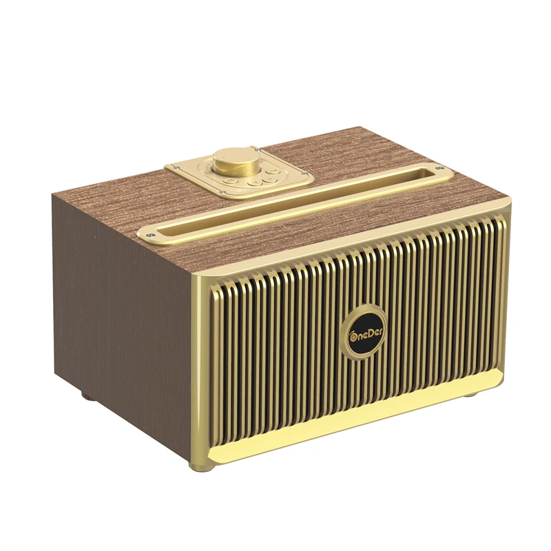Laiyiqi металлическая текстура FM радио enceinte bluetooth винтажный Ретро мини