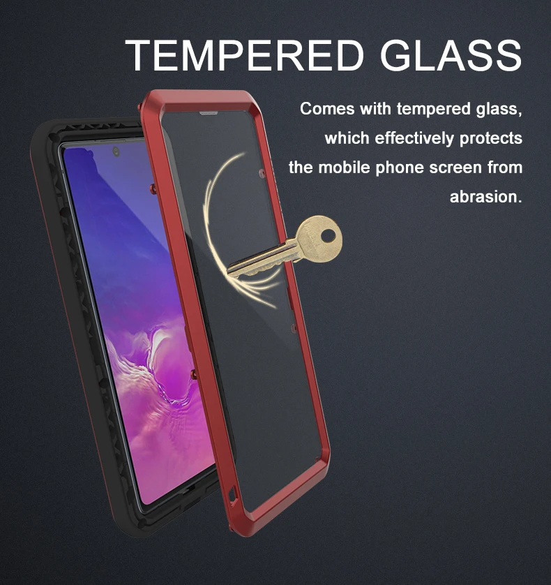 360 Armor Protection Case for Samsung Galaxy S21 S20 FE S10 S9 Note 10 20 Ultra Lite A6 A8 Plus J8 Heavy Duty Metal Tank Cover