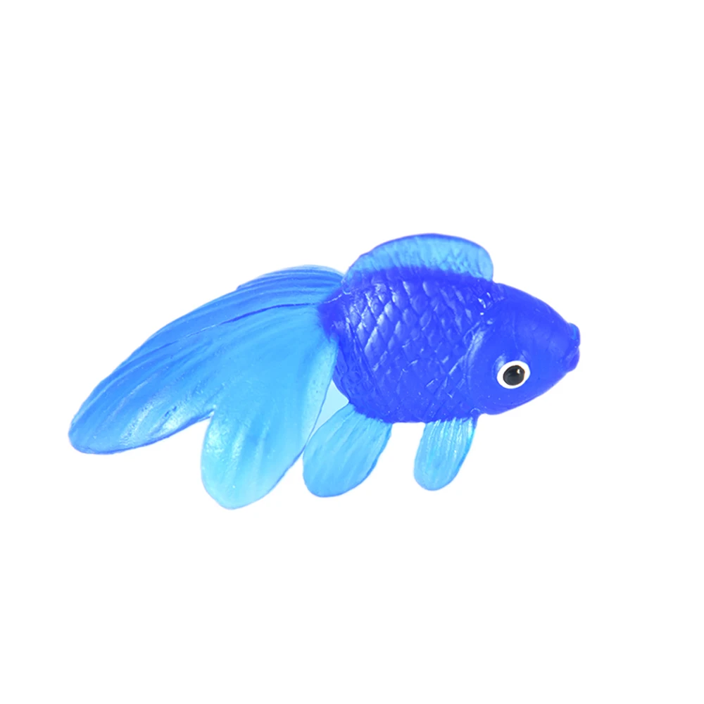 10pcs/set Kids Soft Rubber Gold Fish Baby Bath Toys for Children Simulation Mini Goldfish Water Toddler Fun Swimming Beach Gifts