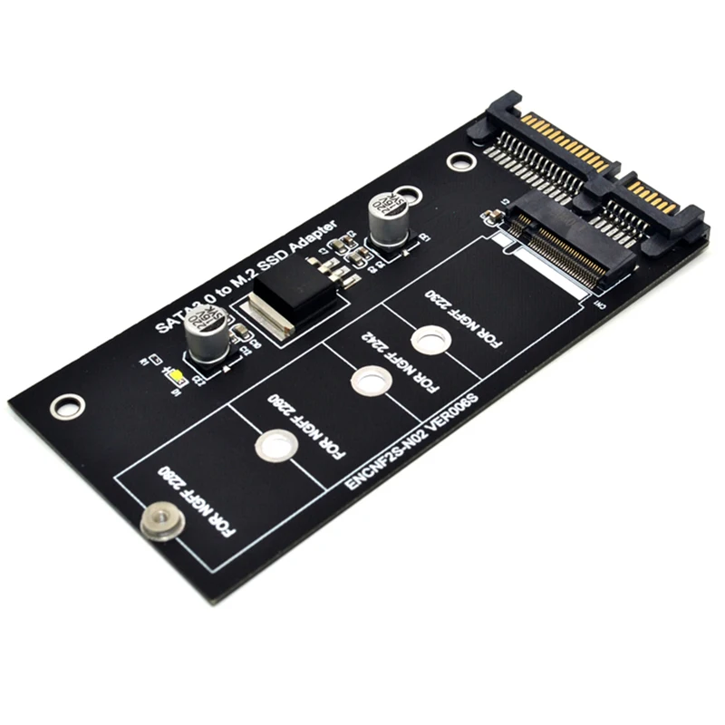 Адаптер NGFF M.2 M2 SATA3 Raiser к SATA адаптер SSD Плата расширения B Key Suppor 30/42/60/80 мм |