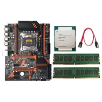 x99 motherboard set support m 2 large board v3 lga2011 3 cpu 4xddr4 dimm ram mainboard with e5 2620 v3 cpu2x8g ddr4 ram