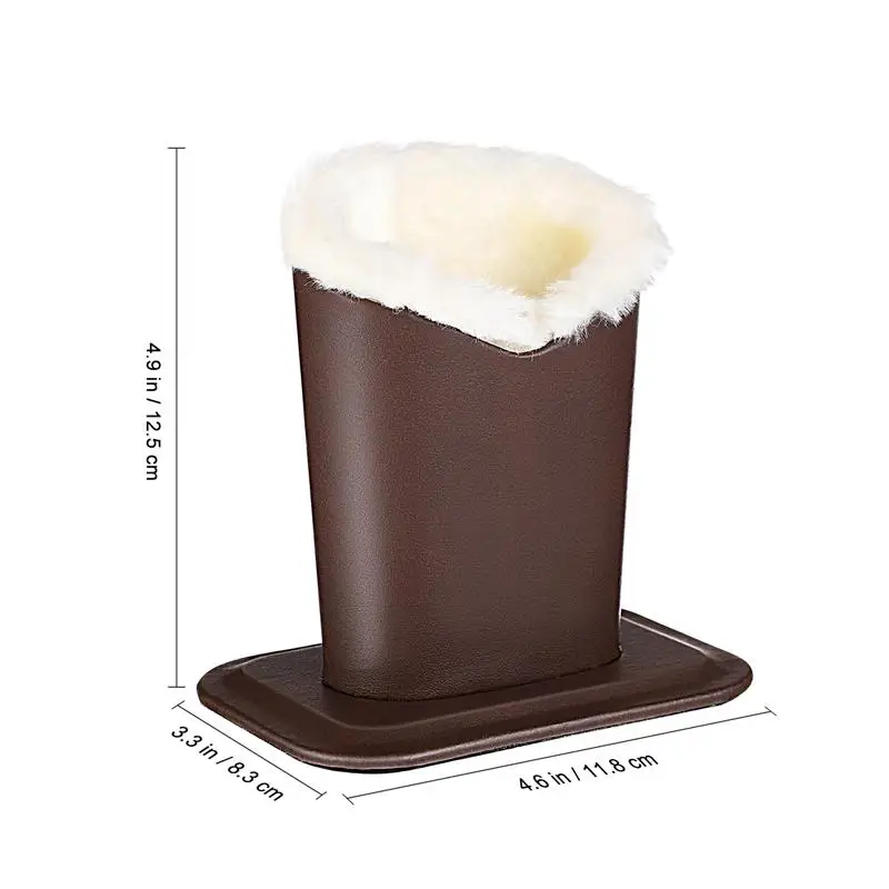 

Toyvian 2Pcs Eyeglasses Holder Leather Plushed Eyewear Holding Stand Glasses Protective Holder for Desks or Nightstand
