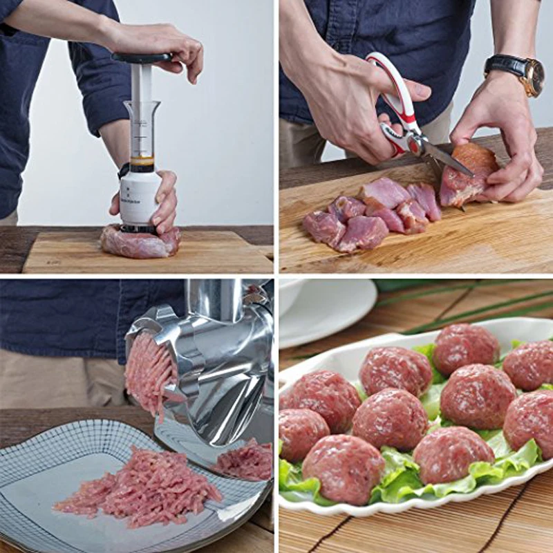 2 в 1 Профессиональный размягчитель мяса маринад инжектор барбекю говядины соус с