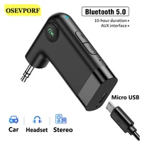 bluetooth 5 0 audio adapter 3 5mm aux wireless receiver dongle cable for car computer tv pc projector transmitter speaker audio