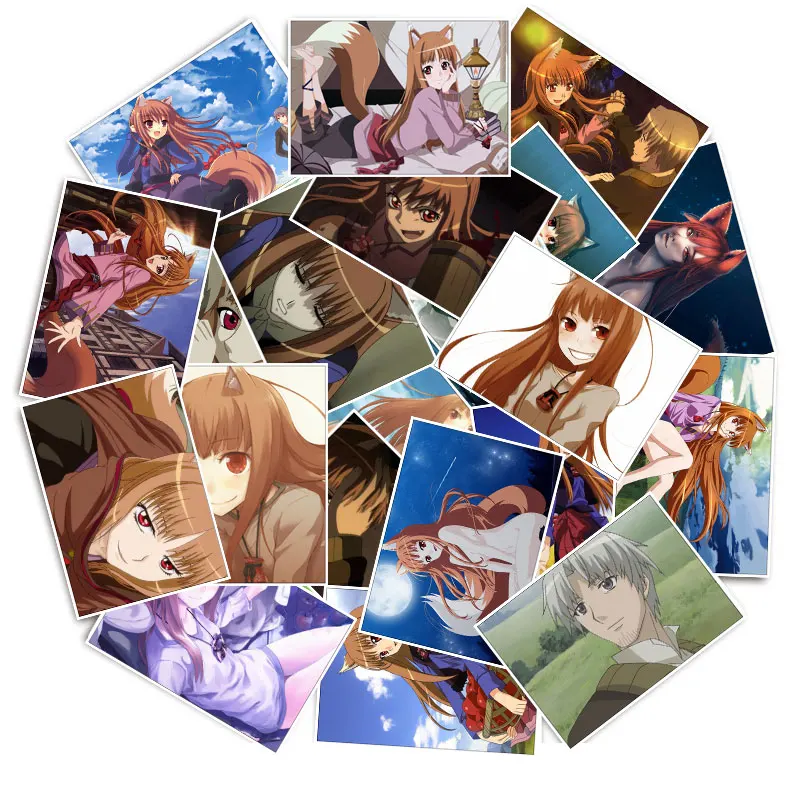 Наклейки на мобильный телефон Spice and Wolf Holo 25 шт./упак. для автомобиля мотоцикла