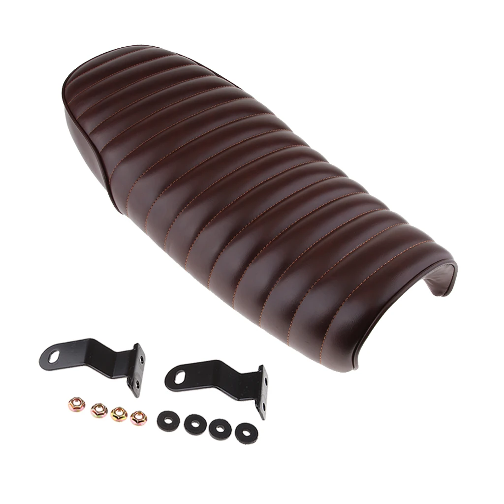 Мотоциклетное плоское седло для Кафе Racer винтажная подушка сиденья стильная