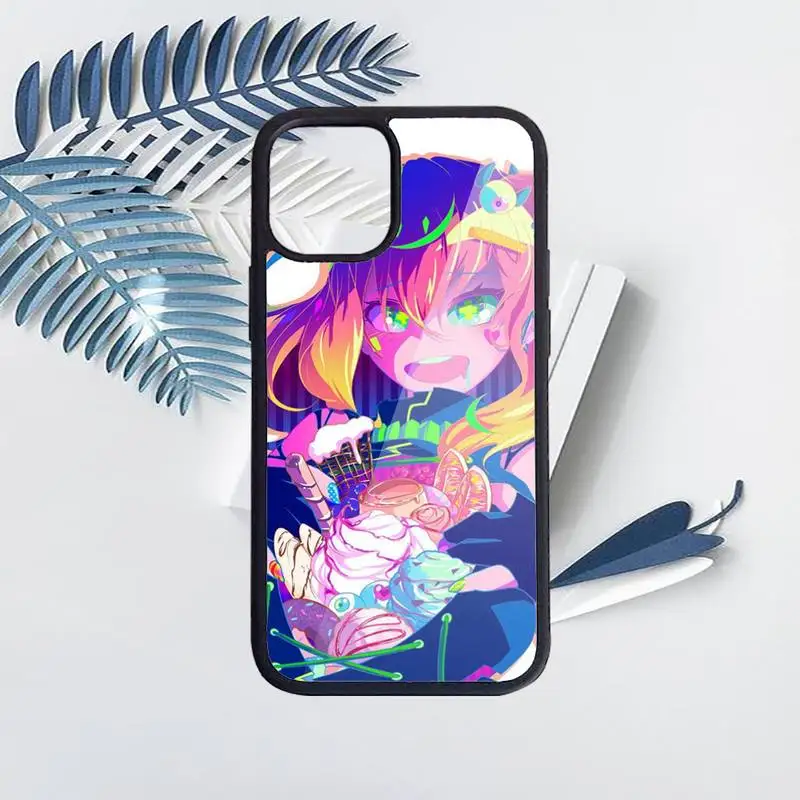 

Neon Oni Girl Anime Phone Case PC for iPhone 11 12 pro XS MAX 8 7 6 6S Plus X 5S SE 2020 XR