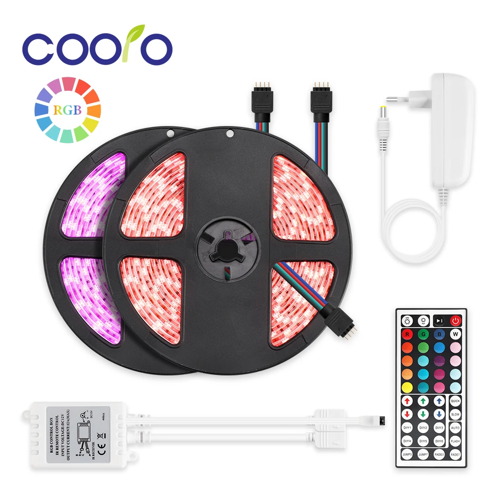 Светодиодная лента RGB SMD2835 5050 10 м IP20 IP65 12 В постоянного тока|Светодиодные ленты| |