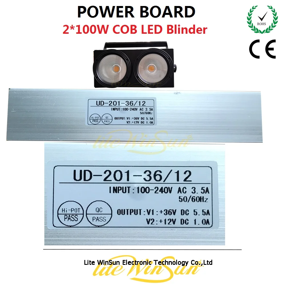 

UD-201-36/12 Power Supply Board 2x100W COB Blinder Lighting Replacment Power Modular AC Power Supply Kit