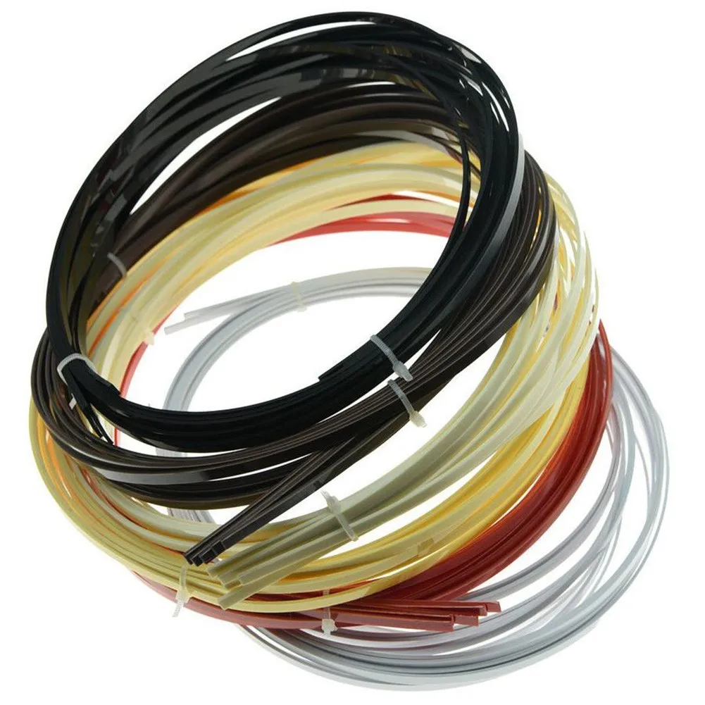 5pcs Guitar Body Binding Purfling Strip Parts For Luthiers 1650mmx5mmx1.5mm ABS Acoustic Classical Guitars 6 Colors - купить по