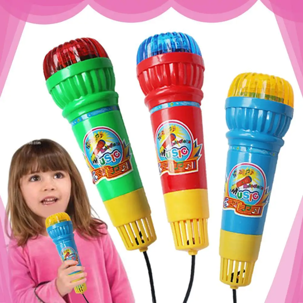

Kids Echo Microphone Mic Voice Changer Toy Birthday Party Song Toy Child Gift for Children Microphone Song learning Toys