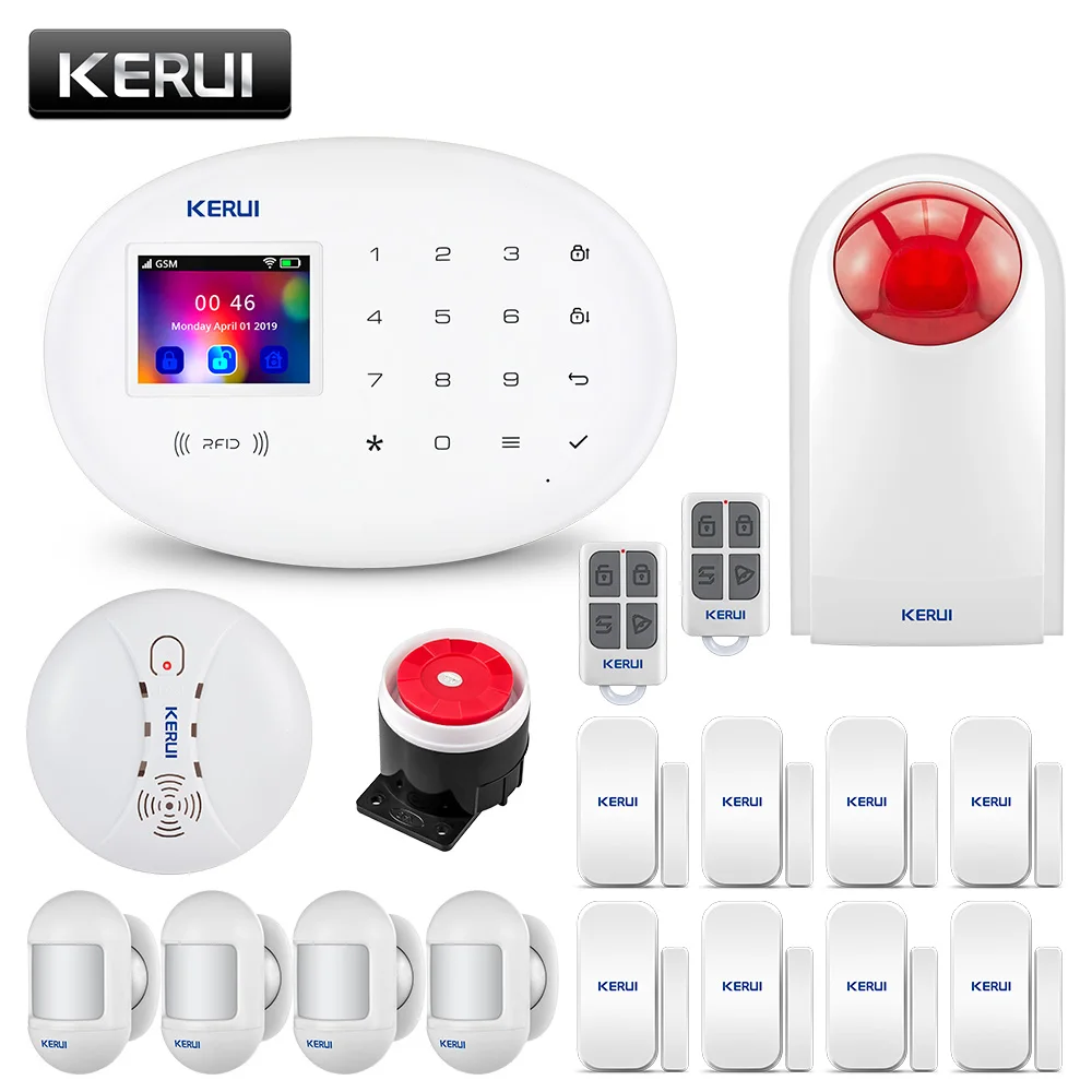 KERUI W20 WI FI GSM сигнализация Системы Беспроводной охранных APP дистанционного Язык