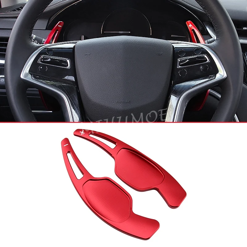 

Steering Wheel Shift Paddle Extension Accessories For Cadillac XTS 2013-2019 Red