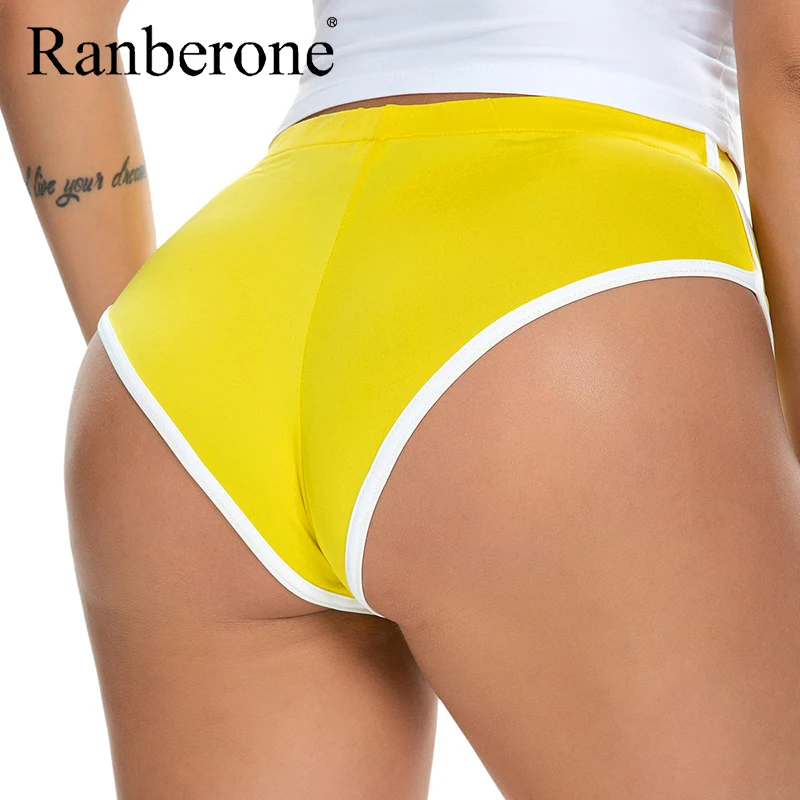 Шорты для йоги Ranberone тренировочные штаны женские большого размера S-XXL бега