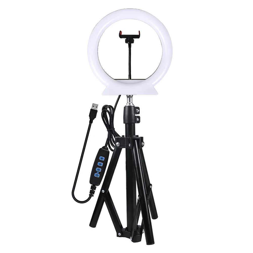 

LED Live Light Dimmable Bracket Selfie Beauty Fill Light 3000K + 6000K Net Celebrity Floor Tripod Anchor Light Photography Ring