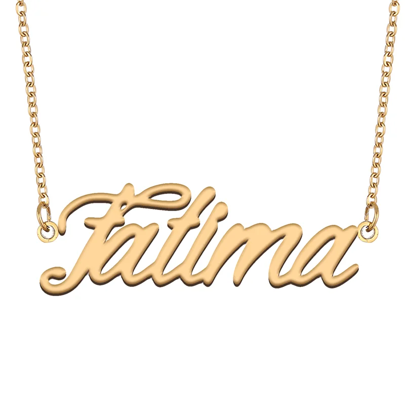 

Necklace with Name Fatima for His Her Family Member Best Friend Birthday Gifts on Christmas Mother Day Valentine's Day