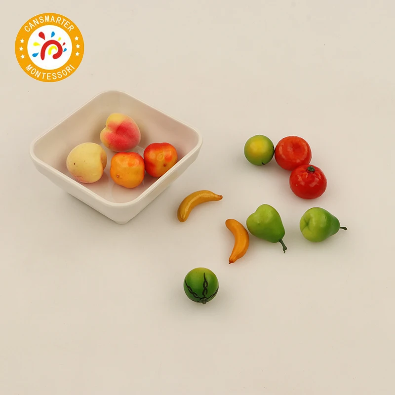 Материал Монтессори фрукты подходящие для повседневной жизни детские игрушки