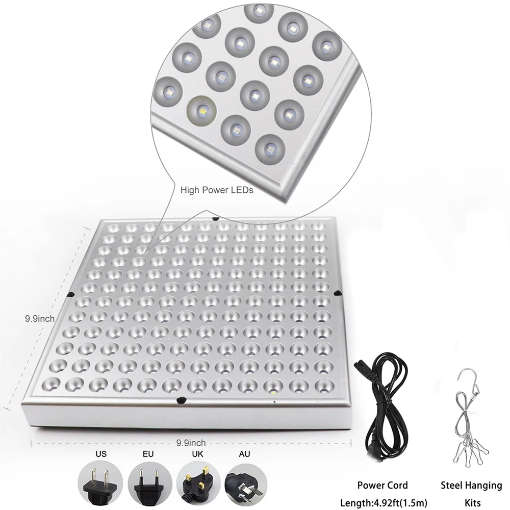 

Phytolamp for Plants Indoor LED Plants Grow Light Full Spectrum Panel Plant Light 25W 45W Lamp for Plants with IR&UV Phyto lamp