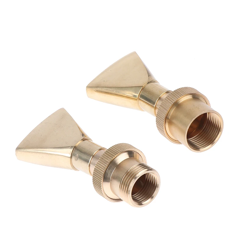 

Ornamental Adjustable Brass Fan Shaped Fountain Nozzles 1/2" 3/4" Duckbill Jet