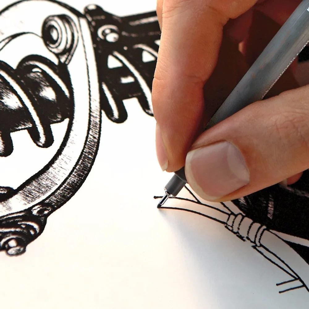 1 шт. пигментный лайнер Pigma Micron чернильный маркер ручка 0 05 2 3 4 5 6 8 разные