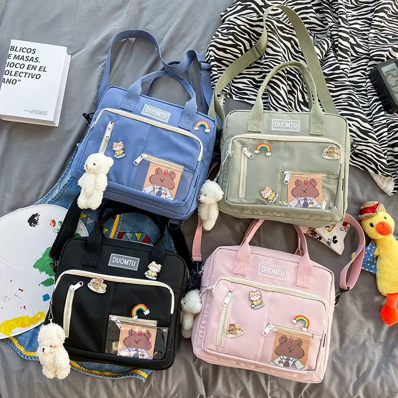 

Korean Waterproof Nylon Small Backpack Women Fashion Mini Travel Backpacks Schoolbag for Tennager Girls Kawaii Shoulder Bags