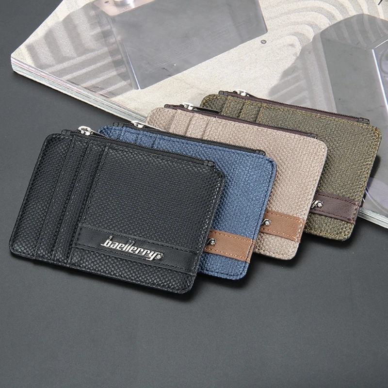

Men PU Leather Wallet Coin Purse Money Credit Card Holder Pocket Case Organizer
