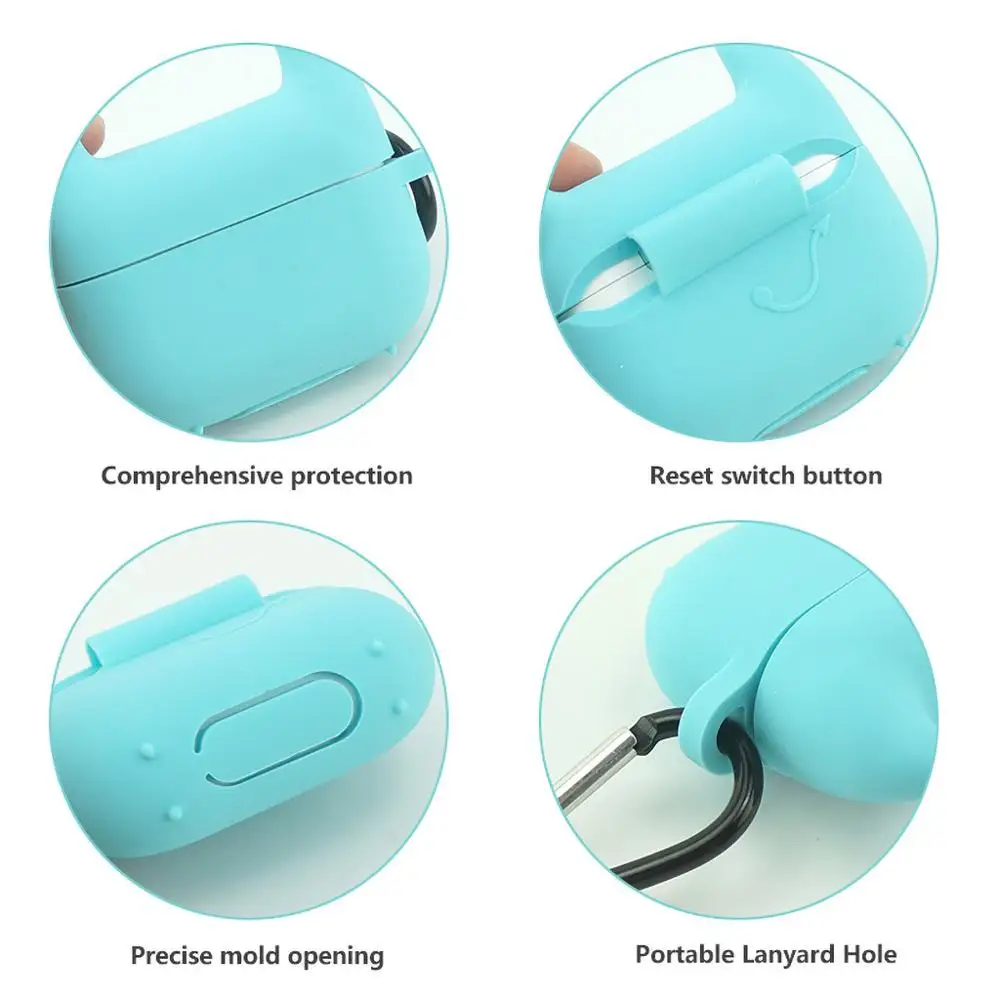 Мягкий силиконовый чехол для AirPods Pro беспроводного Bluetooth защитный с милыми