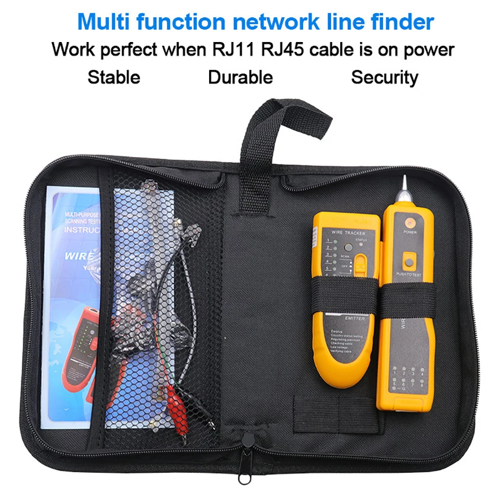 

Hand-held Cable Tracker RJ11 RJ45 Line Finder Cable Tester for Network LAN Ethernet Cable Collation Phone Telephone Wire Tester