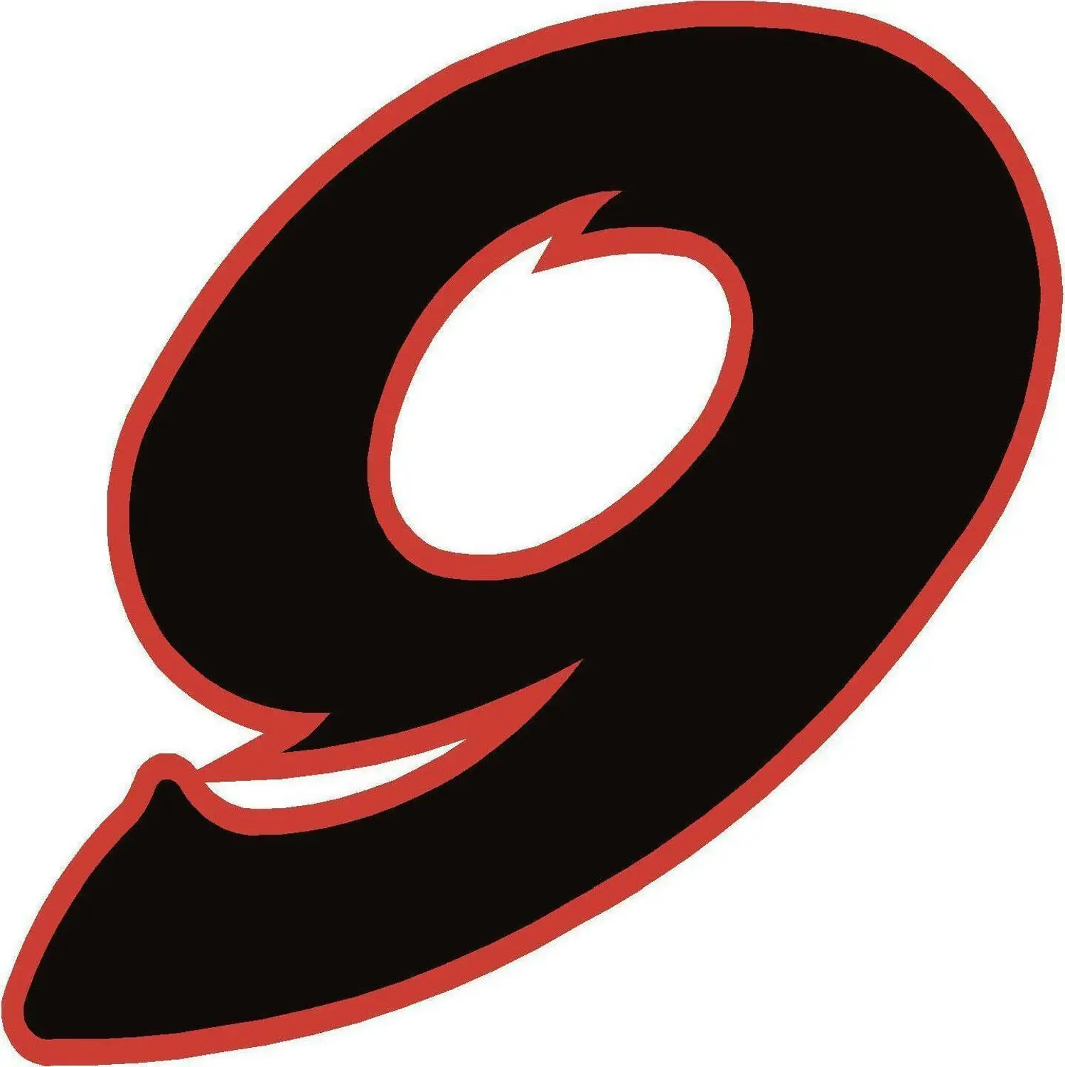 

13cm *13cm Race Numbers Style 2 Black / Orange Vinyl Sticker for Motorcycle