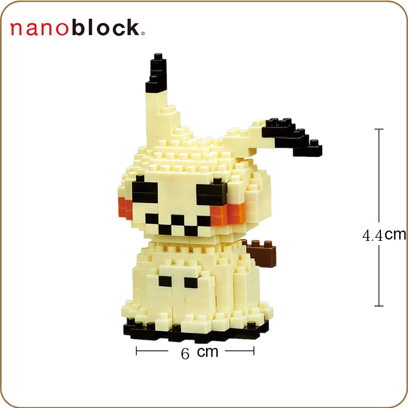 Nanoblock Покемон Пикачу NBPM_052 MIMIKKYU Kawada 210 шт. аниме мультфильм алмаз мини микро