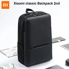 Оригинальный классический деловой рюкзак Xiaomi, 2 поколения, уровень 4, водонепроницаемая сумка на плечо для ноутбука 15,6 дюйма, уличная дорожная сумка