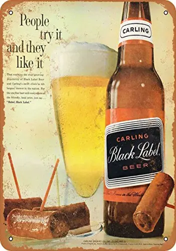 

Metal Sign - 1961 Carling Black Label Beer - Vintage Look