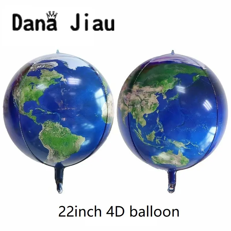 

NEW 4sides Steric Earth Balloon 4D Planet Ball Protect Environment Party Decoration School Propagate Tool Morning Light