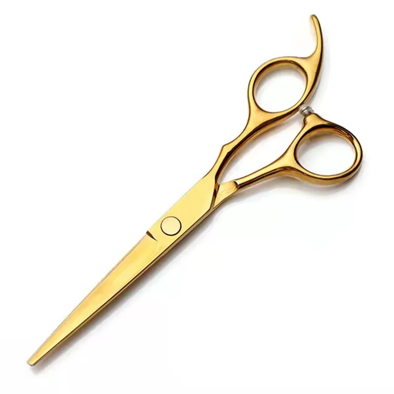 Gold Color 6 Inches Professional Salon Hair Cutting Scissors Thinning Scissors Salon Hairdressing Tools