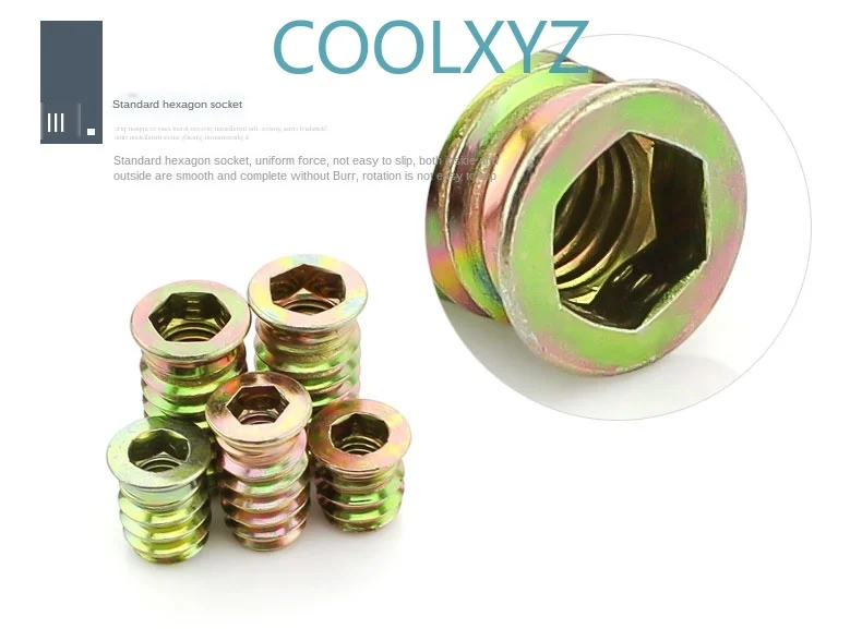 M6M8M10 плюс твердый Железный пояс внутри и снаружи зубная гайка без предварительно