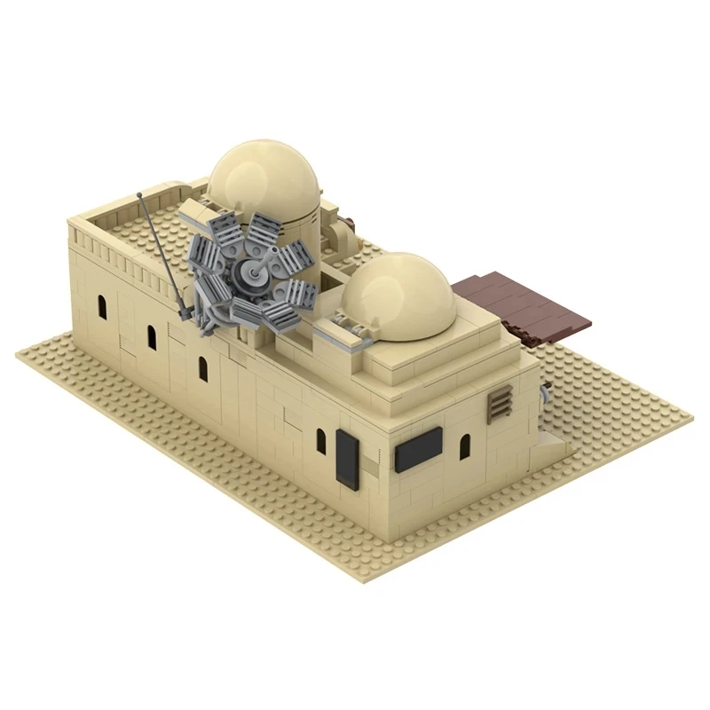 

MOC Star Movie Tatooine Double Building Slums TAT02 City House Building Blocks Architecture Bricks Toys Children Xmas Gift