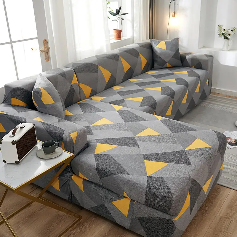 

Stretch Plaid Corner Sofa Cover Couch Covers Loveseat Slipcovers for Cushion Sofas Elastic Universal Furniture Protector