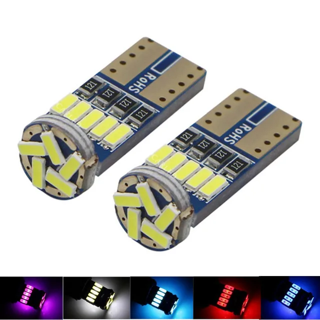 

Car W5W 194 168 Canbus T10 4014 15smd Led Auto NO Error Free Wedge Lamp Width Clearance Lighting Side Light