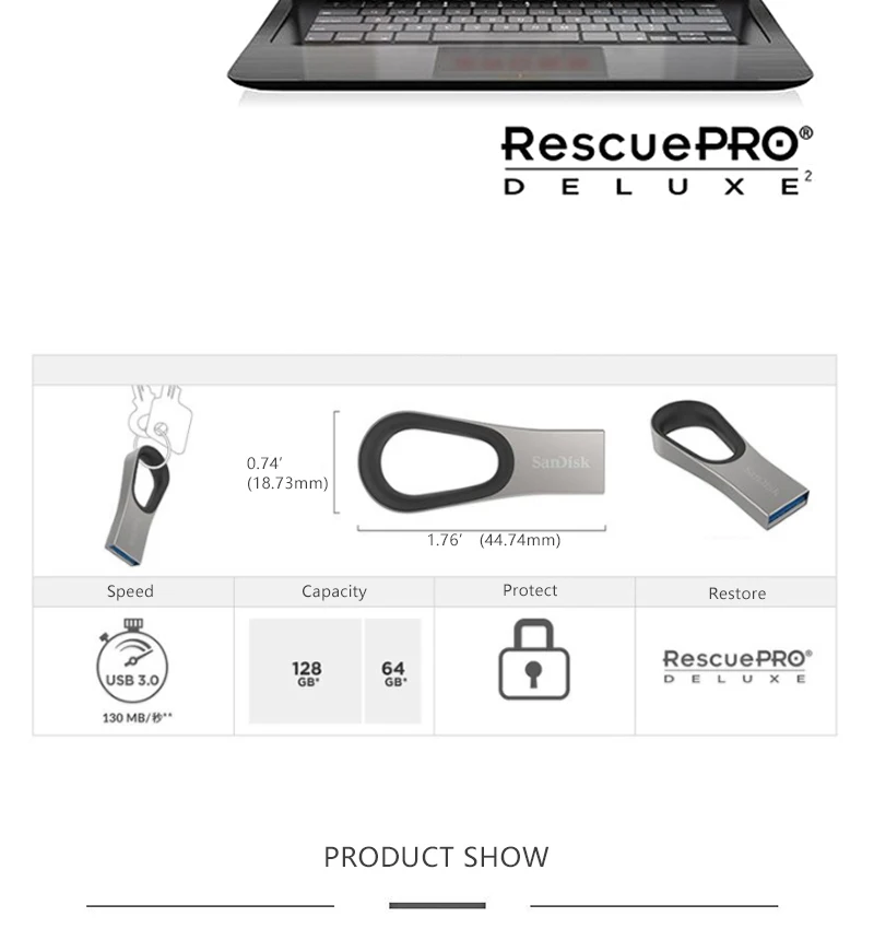 SanDisk USB Flash Drive 64 Гб 128 CZ93 флэш-накопитель USB 3,0 150 МБ/с. флэш-накопитель USB Stick для ноутбука