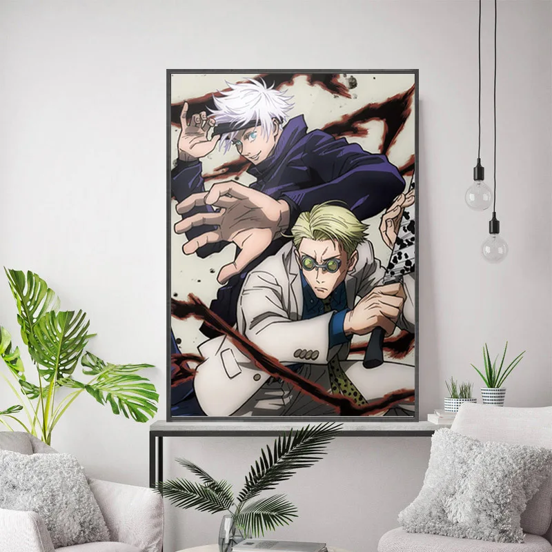 

Kento Nanami Satoru Gojo Jujutsu Kaisen Anime Canvas Painting Nursery Wall Art Pictures Poster Print Living Room Home Decor