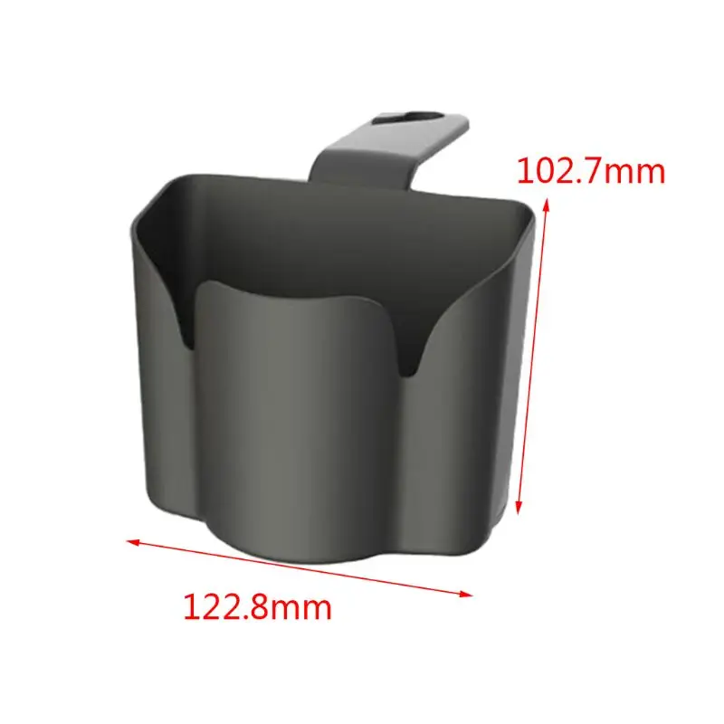 

2-in-1 Hook Bracket Black Car Seat Back Hook Storage Garbage Trash Can Storage Box Organizer Storage Box Container