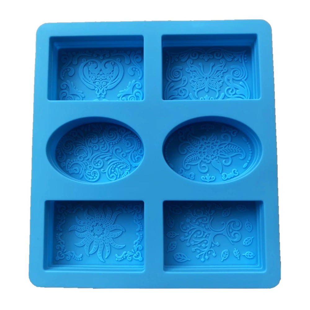 Hot Soap Mold Party Dessert Silicone Butterfly Shape 6 Hole Square Crafts Chocolate Cake Molding Handmade Tools | Дом и сад