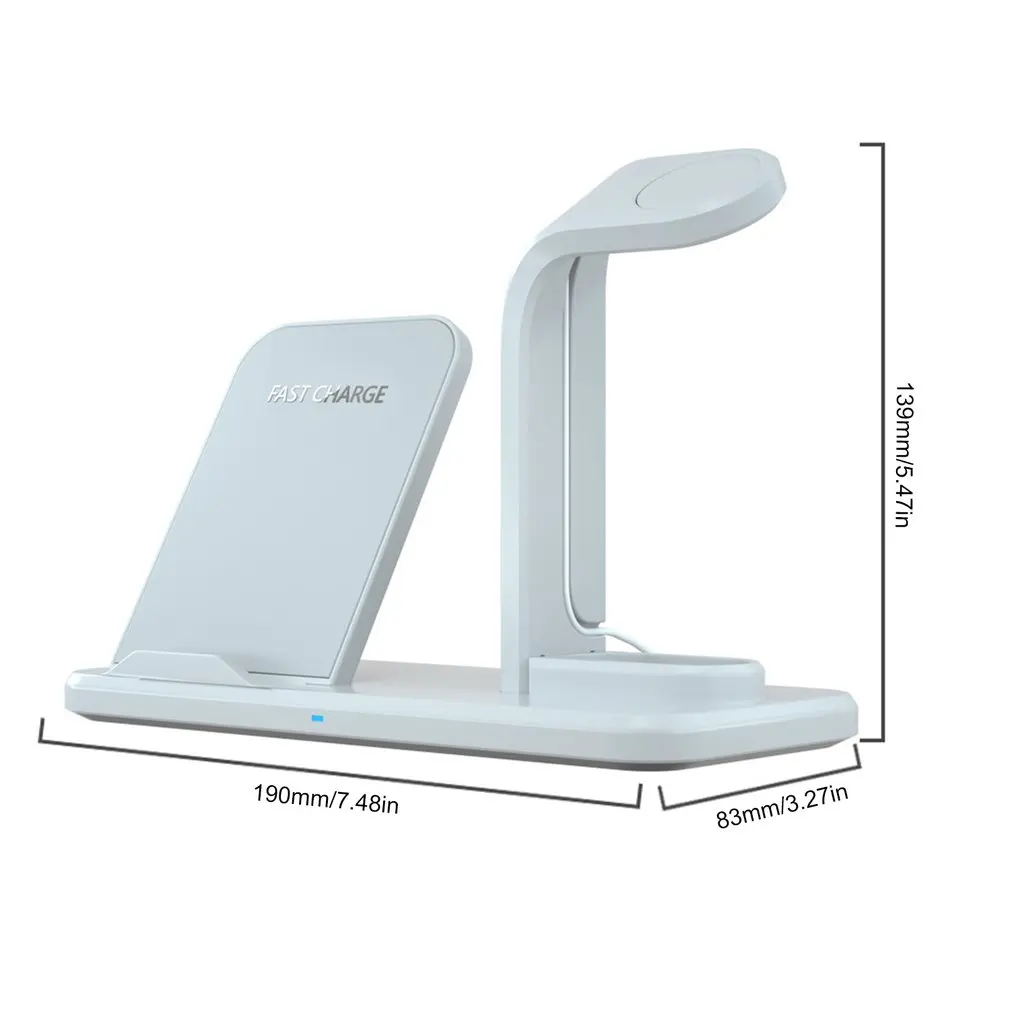 

15W 3 In 1 Qi Wireless Charger For Apple Watch SE 6 5 4 For IPhone For Samsung S20 S10E S9 Fast Charging Holder