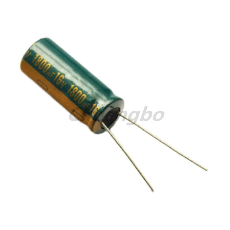 5pcs-20pcs 16V1800UF 16V 1800UF 10*20 Low ESR/Impedance high frequency aluminum electrolytic capacitor size 10*20MM - купить по