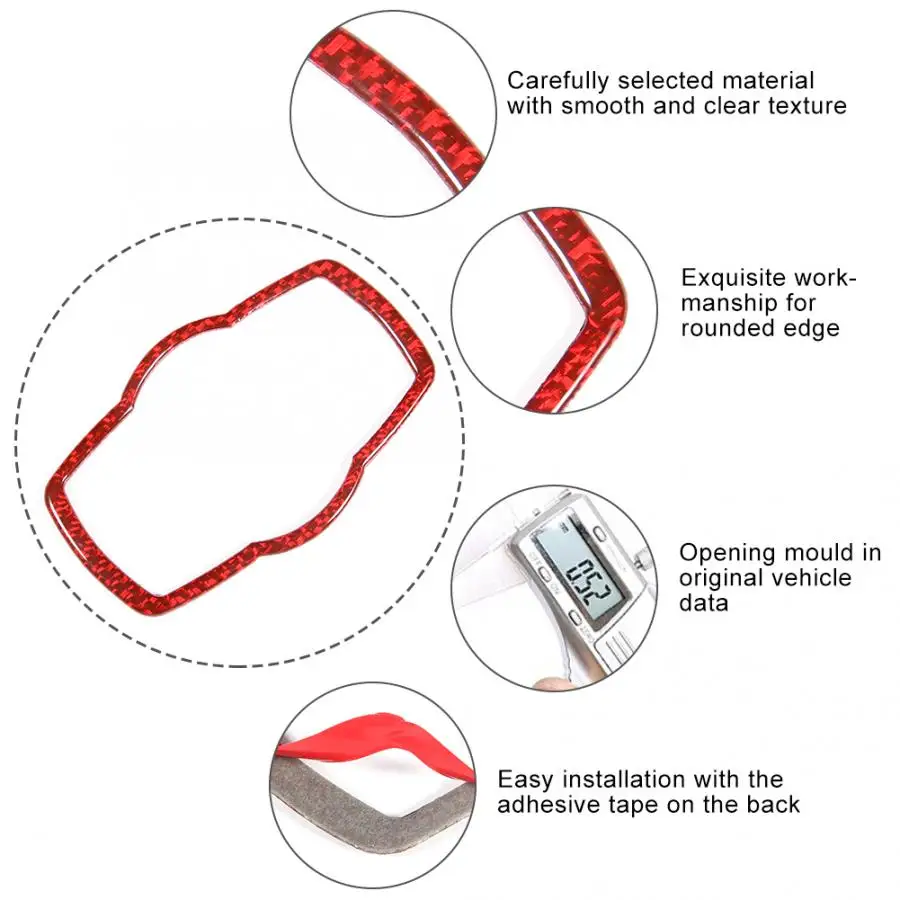 Углеродного волокна фар переключатель рамки крышка подходит для 3 серии E90 E92 E93 2005