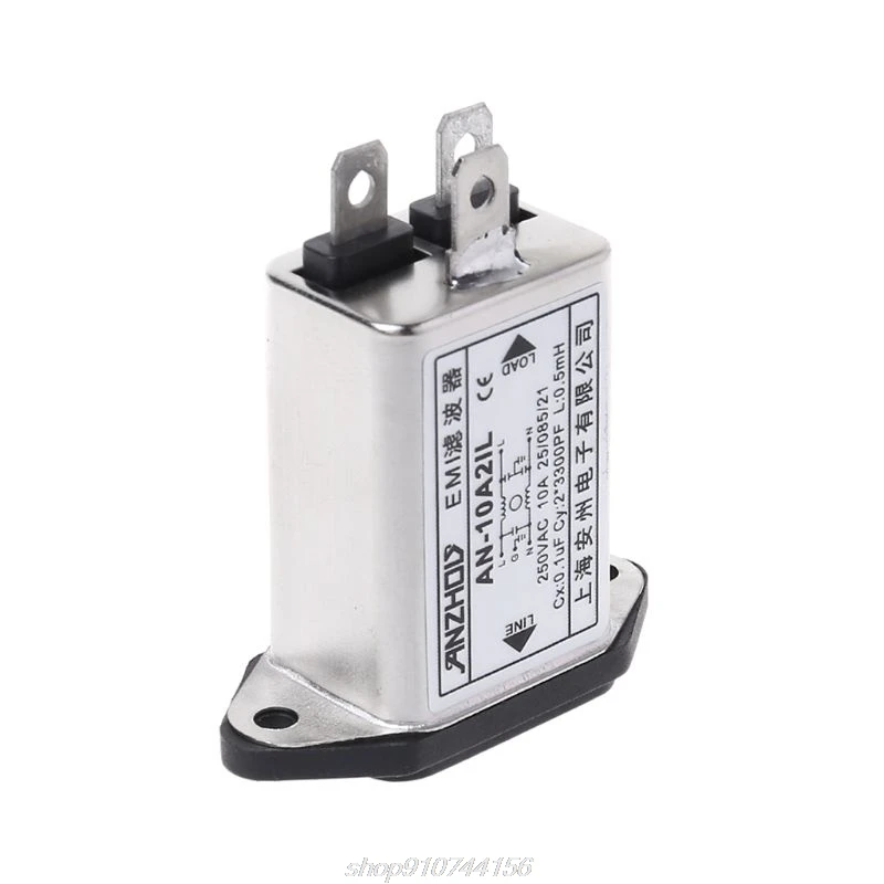 IEC320-C14 IEC фильтр Мужской Разъем Панель крепление Мощность линейный EMI фильтры J09 21