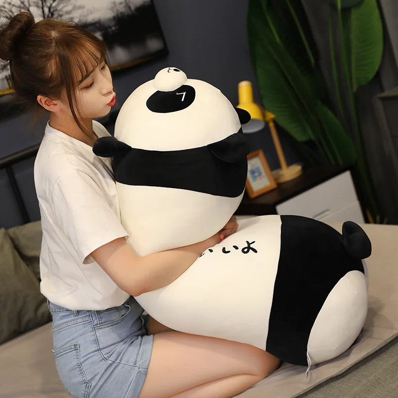 Милые 70/100 см цилиндрические мягкие животные панда Пингвин динозавр собака