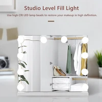3 modes colors makeup mirror light led touch dimming vanity dressing table lamp bulb usb 12v hollywood make up mirror wall lamp