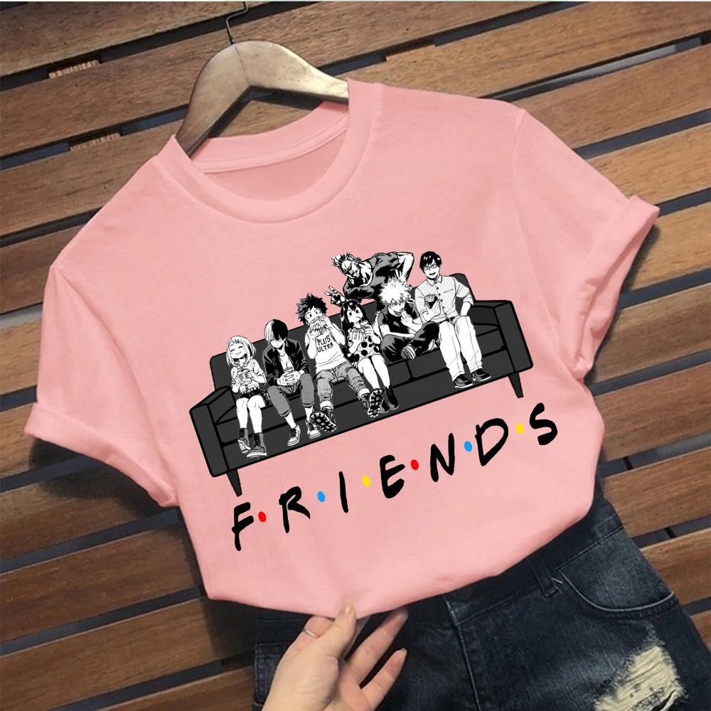 

My Hero Academia T Shirt Men Fashion Tshirt Boku No Hero Academia Himiko Toga Friends Tv Show T-shirt Graphic Tops Tees Male 90s